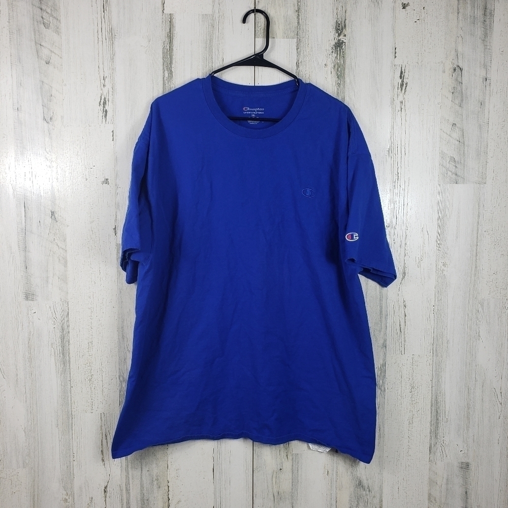 Champion mens blue short sleeve tshirt size 2XL